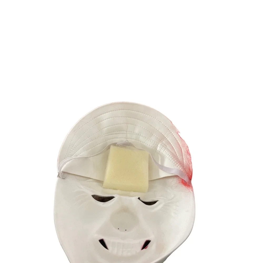 Creepy‎ Clown Mask Scary Halloween Costume Red Hair Adult Party Prop